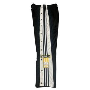 Adidas Black Triple Stipes Snap Track Pants